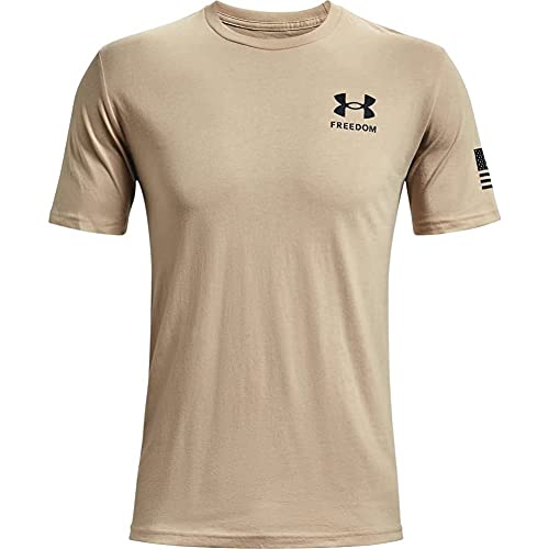 Under Armour Men's New Freedom Flag T-Shirt, Desert Sand (290)/Black ...